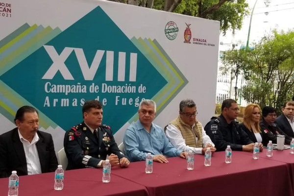 Inauguran campaña de donación de armas de fuego en Culiacán