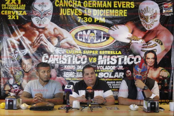 Promociones Furia Blanca oficializa cartel de lucha libre en la Germán Evers