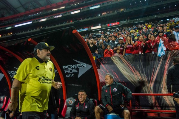 Diego Armando Maradona alabó a su equipo tras la victoria ante Xolos.