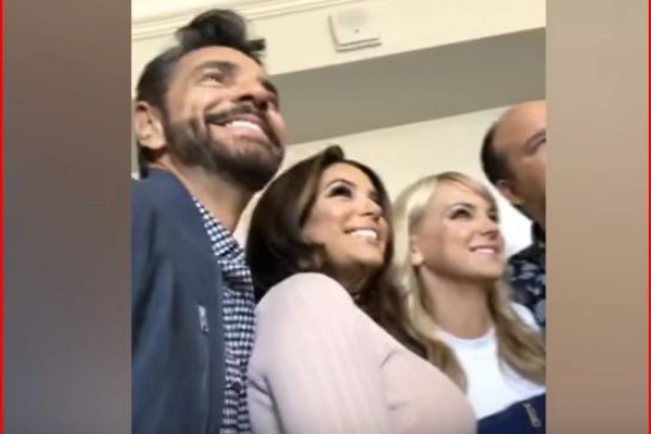 Impresiona Eugenio Derbez a Eva Longoria con mariachi