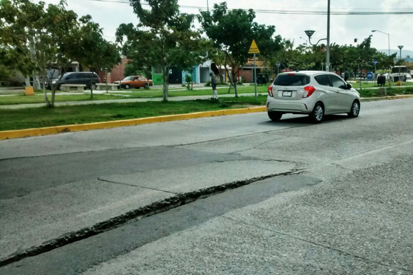 Reportan daños en el Libramiento 2 de Mazatlán
