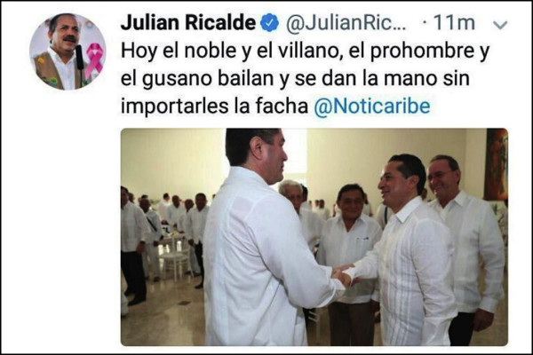Por un tuit, Senador se enfrenta a golpes con titular de Sedesol de Quintana Roo