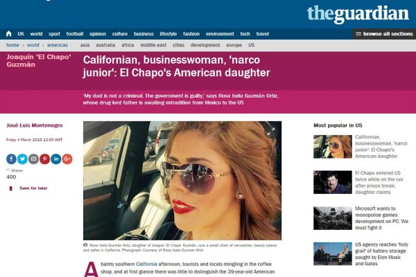 Información publicada hoy en el diario británico The Guardian.