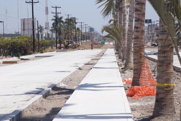 Están listas carpetas de rodamiento en tramo de Avenida Rafael Buelna, en Mazatlán