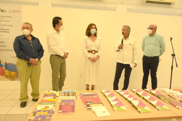 Bibliotecas de Sinaloa reciben libros y mobiliario