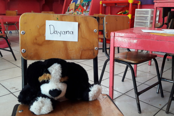Esperan a niña Dayana en kínder de San Pedro, Navolato