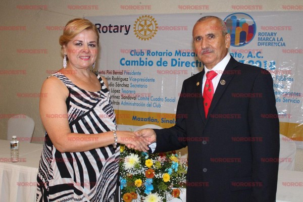 Humberto Pini, es el presidente del Club Rotario Oriente