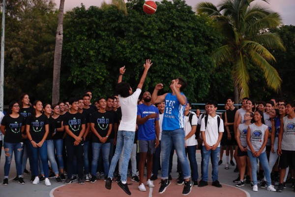 La Segunda Copa de Baloncesto Estudiantil Mazatlán 2019 es inaugurada en el Kilómetro Cero