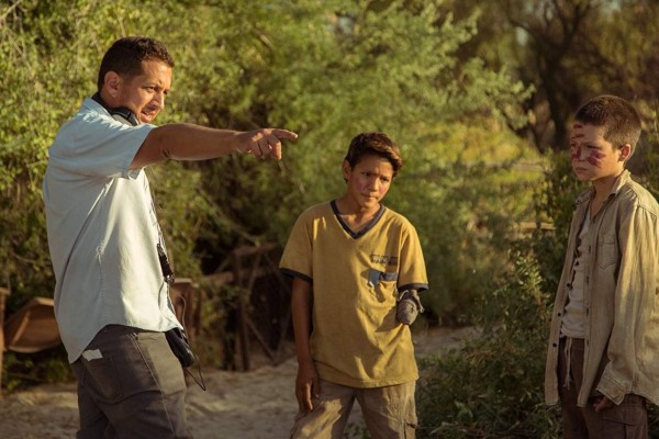 Julio Hernández Cordón durante el rodaje.