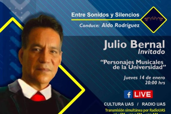 Hoy Julio Bernal estará como invitado en el estreno de Entre Sonidos y Silencios, que conduce Aldo Rodríguez