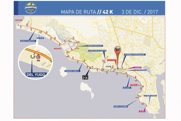 Tendrá ruta de Maratón en Mazatlán algunas modificaciones