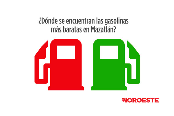 Las cinco gasolineras más baratas en Mazatlán