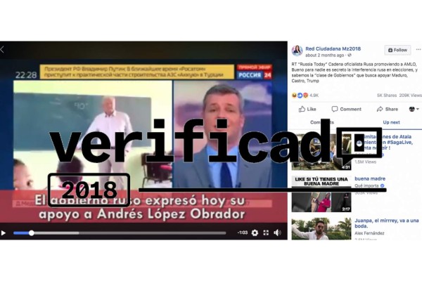 VERIFICADO 2018: Falso, video que anuncia supuesto apoyo de Putin a AMLO