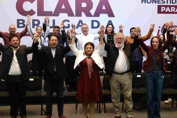 $!Brugada presenta equipo de precampaña; con diputados, senadores, deportistas e influencers