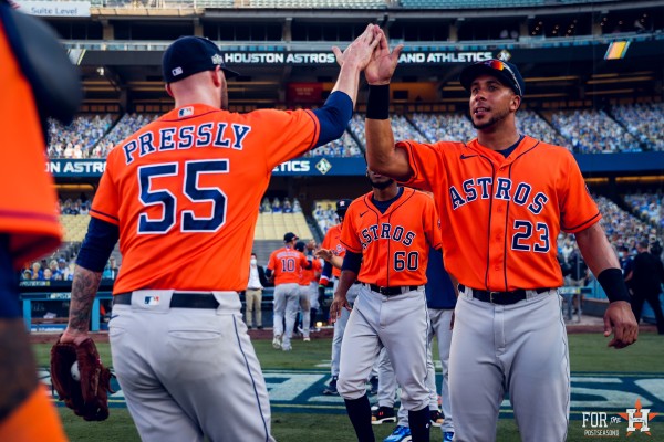 Los Astros requieren de una victoria más para avanzar a la Serie de Campeonato de la Liga Americana. (Twitter @astros)