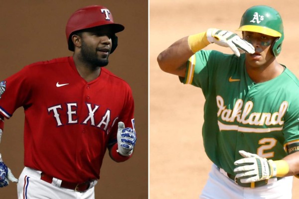 Elvis Andrus y Khirs Davis cambiaron de jersey para la temporada 2021.