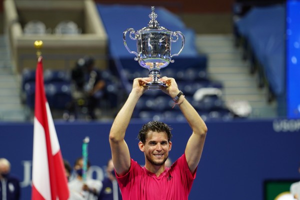 Dominic Thiem gana su primer Grand Slam. Fotos: Twitter @usopen