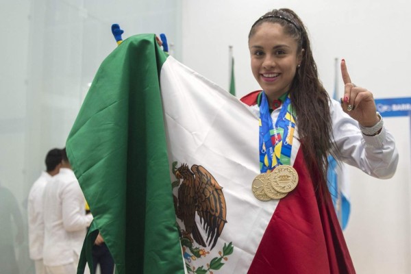 Racquetbol mexicano arrasa con los oros en Barranquilla 2018