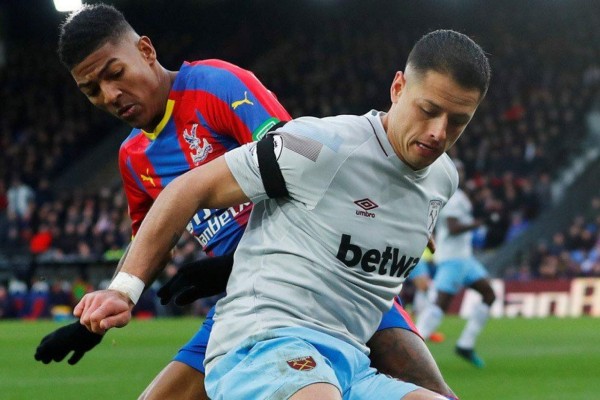 Chicharito y West Ham empatan a un gol en su visita al Crystal Palace