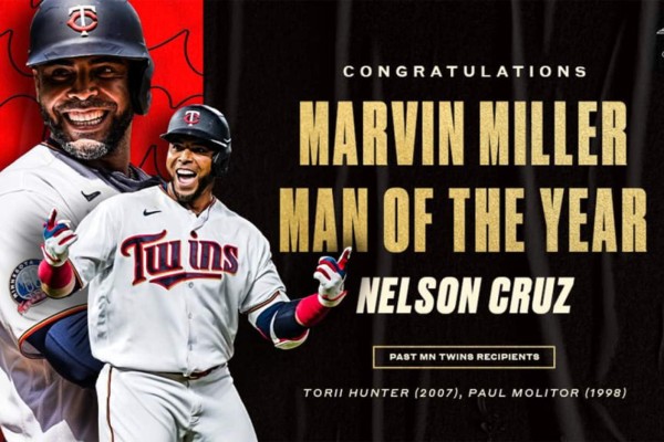 Nelson Cruz gana el Premio Marvin Miller