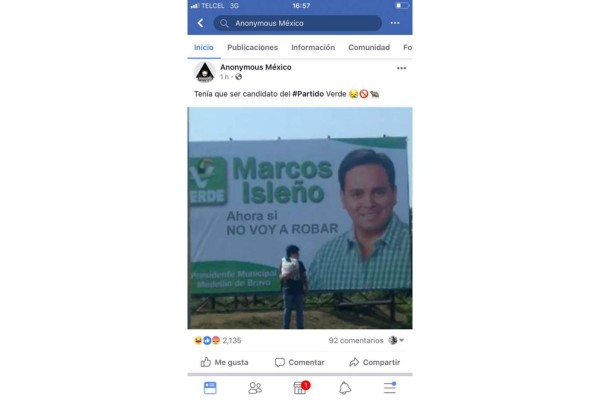 VERIFICADO 2018: Manipulan imágenes de publicidad de un candidato en Veracruz para que diga Ahora sí no voy a robar