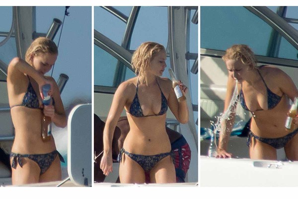 Se relaja Jennifer Lawrence en las Bahamas