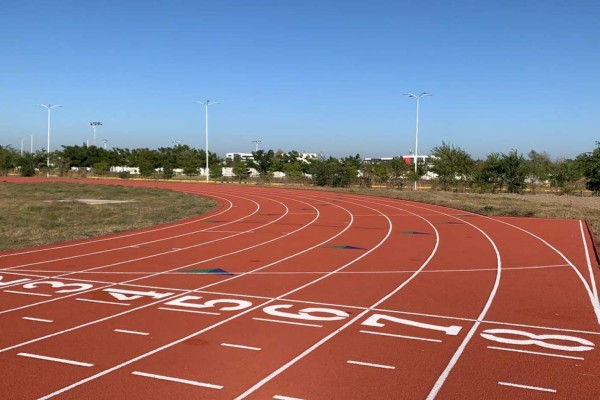 Así luce la Pista de Atletismo de Sinaloa, en Culiacán.