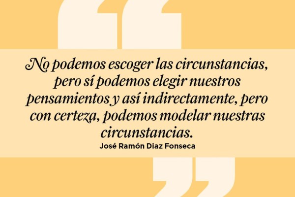 Tema de hoy: Pensamientos positivos traen cosas buenas