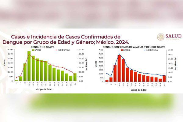 $!Suman más de 41 mil casos y 128 muertes por dengue en México; se triplican las cifras de 2023