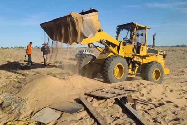 $!FGR localiza túnel a un costado del muro fronterizo entre México y EU