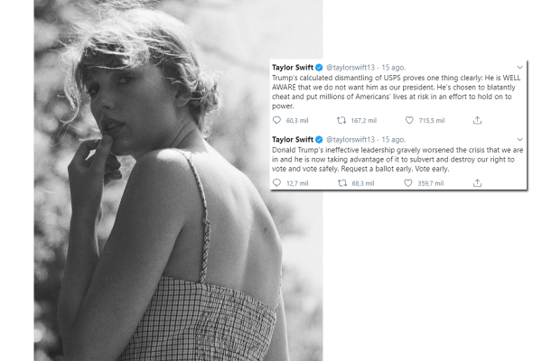 Taylor Swift se revela contra Trump en redes sociales