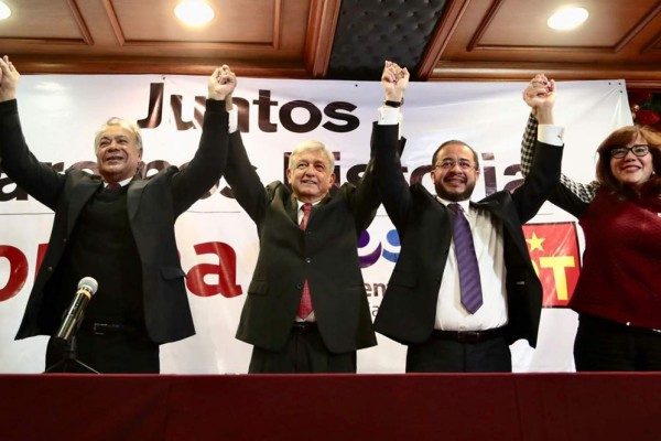 Firman Morena, PES y PT acuerdo para ir en coalición