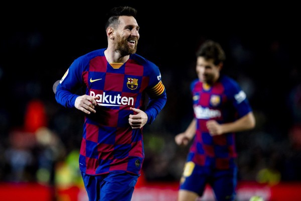 Lionel Messi marca su hat-trick número 34 en La Liga. (Foto: Twitter @FCBarcelona_es)