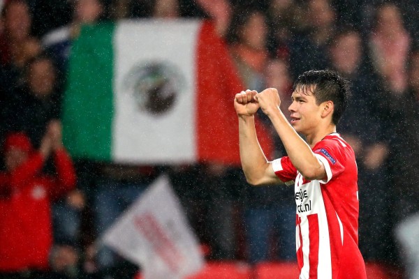 Hirving “Chucky” Lozano debutó este año en la Champions de buena forma. (Foto: @PSV)