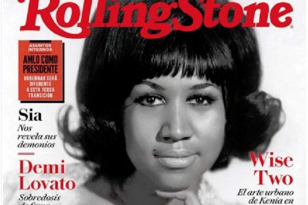 Aretha Franklin es homenajeada en la portada de la Revista Rolling Stone.