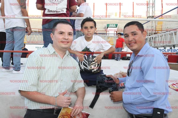 Nelson Salinas, Emiliano Salinas y Víctor Zavala.