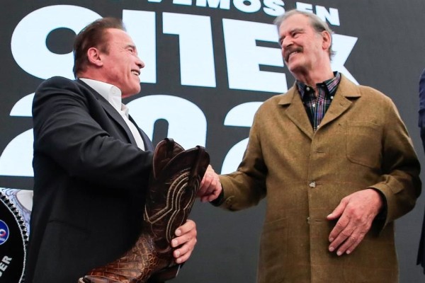 Arnold Schwarzenegger elogia a Vicente Fox y dice que lo inspiró a incursionar en la política