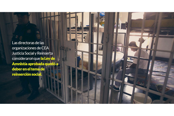 ¿Qué sigue después de salir libre? La amnistía no ve por reinserción de los presos, advierten ONGs