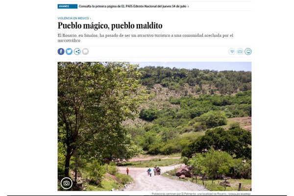 Exhibe diario español El País la inseguridad en Rosario