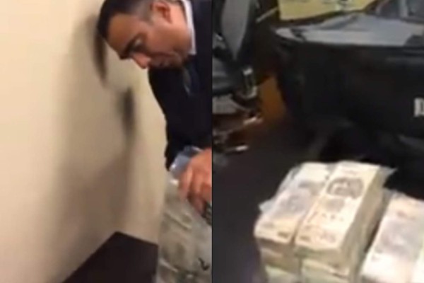Filtran VIDEO de ex funcionarios del Senado recibiendo bolsas de billetes