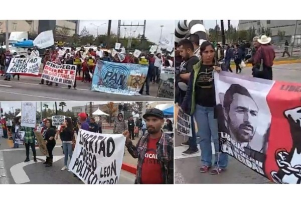 Manifestantes rodean sede del debate; exigen liberar a Fierro y acusan a Kiko Vega de corrupto