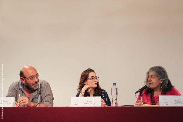 Eduardo Antonio Parra, Mariel Iribe Zenil y Rosalía Chavelas.