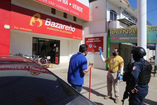 Refuerzan dependencias filtros en Barrancos y cierran comercios en el norte de Culiacán