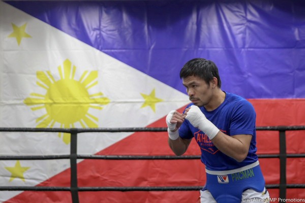 Manny Pacquiao cierra filas de cara al combate ante Keith Thurman