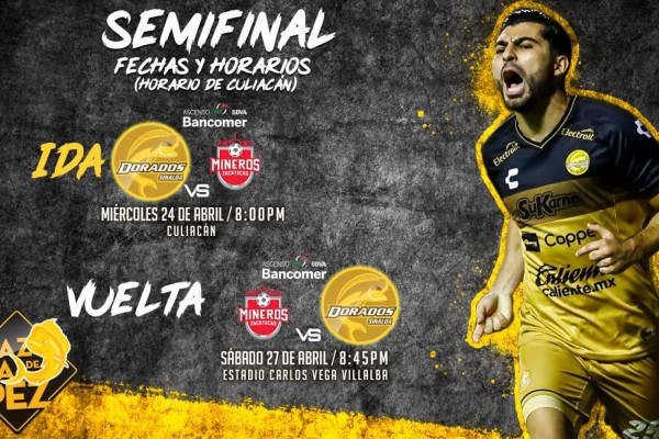 Dorados buscará la Final del Clausura 2019 el miércoles y sábado ante Mineros