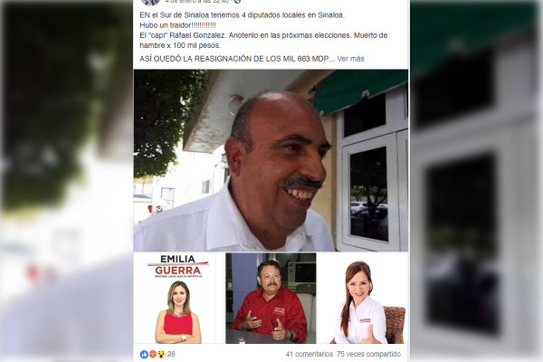 Asegura Diputado Mario González que demandará a quien lo difame en redes sociales