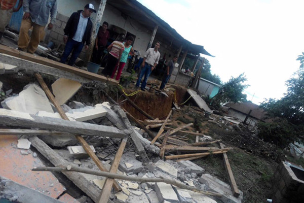 Derriban lluvias árboles y causan daños a viviendas en Tapachula