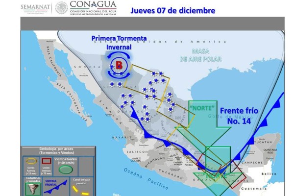 Onda gélida ‘helará’ a Sinaloa, alerta SMN