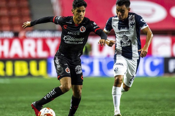 Los Xolos de Tijuana derrotan 2-1 al campeón Monterrey en la octava jornada del Guard1anes