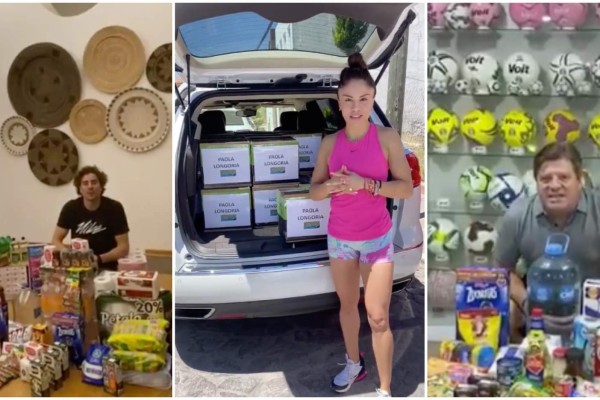 Deportistas donan despensas a familias que sufren la crisis económica por la pandemia de Covid-19